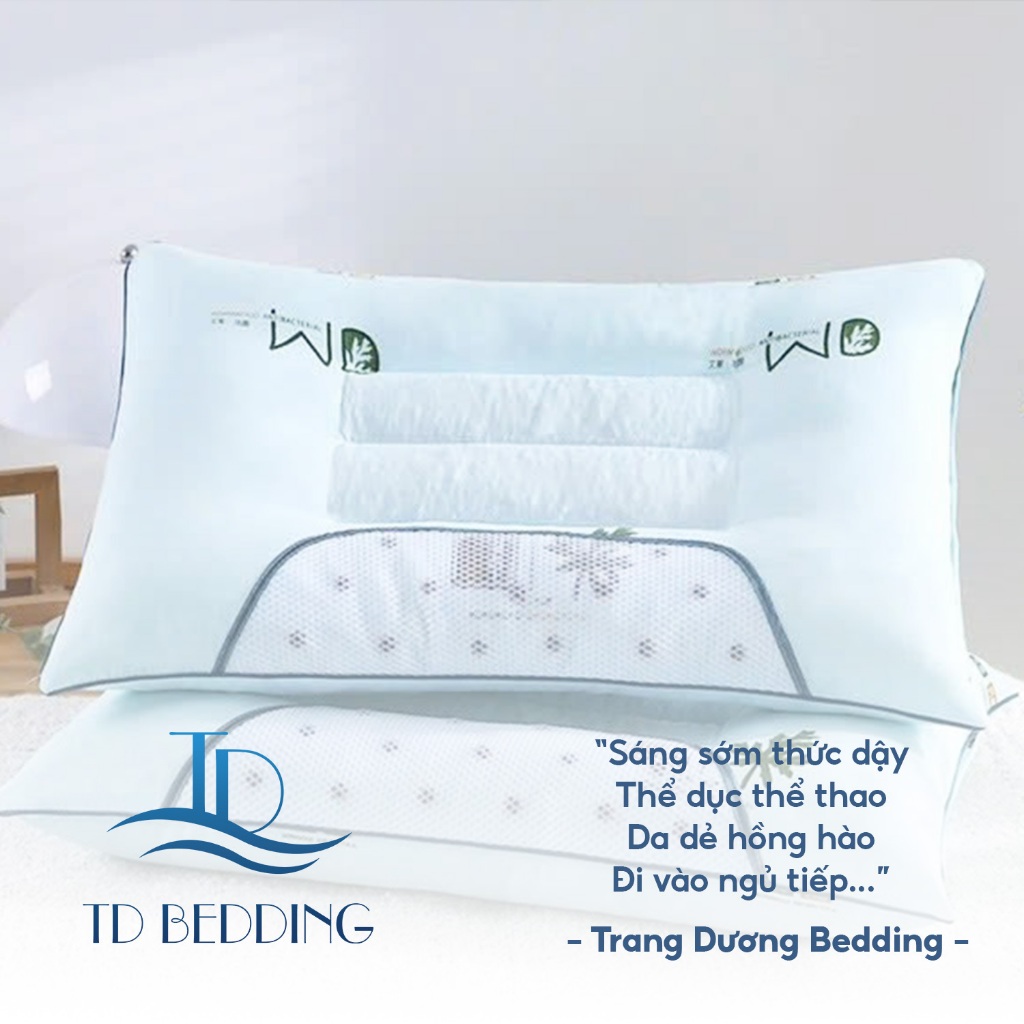 Gối công thái học Trang Dương Bedding - Thiết kế cho mọi tư thế ngủ, chống đau vai gáy, hỗ trợ ngủ nhanh