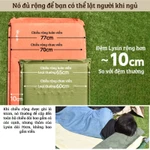LYSIN Đệm ngủ tự bơm hơi cao cấp rộng 70cm chống thấm nước, cắm trại, du lịch, xe hơi nhỏ gọn êm dày — ảnh 6