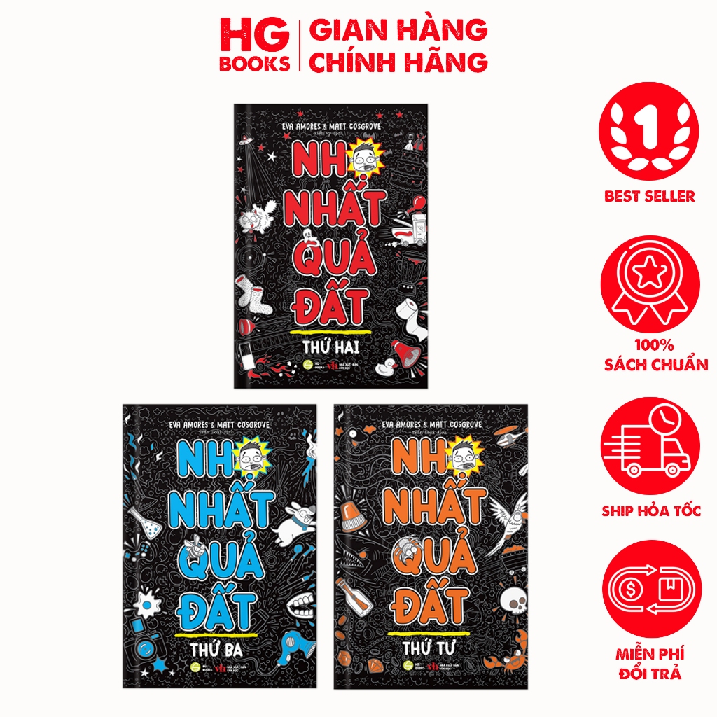 Ảnh Sách Nhọ Nhất Quả Đất hài hước, truyện tranh dành cho thiếu nhi nổi tiếng thế giới HG Books 1