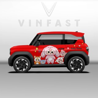 Tem dán xe VF3 - Decal dán xe VF3 BABY THREE nhiều màu sắc lựa chọn. 1 bộ dán 2 bên ( mẫu VF3 - 03 )