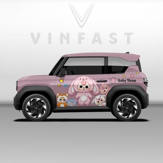 Tem dán xe VF3 - Decal dán xe VF3 BABY THREE nhiều màu sắc lựa chọn. 1 bộ dán 2 bên ( mẫu VF3 - 03 )