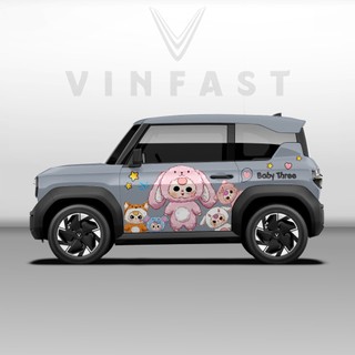 Tem dán xe VF3 - Decal dán xe VF3 BABY THREE nhiều màu sắc lựa chọn. 1 bộ dán 2 bên ( mẫu VF3 - 03 )