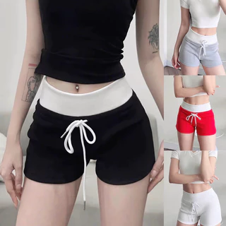 Quần Short Đùi Bảng To Thắt Nơ Ôm Body BUN222, Quần Đùi Nữ Cạp Cao Chất Thun Gân Dày Dặn Nữ Tính Mùa Hè Nhiều Màu BUN222