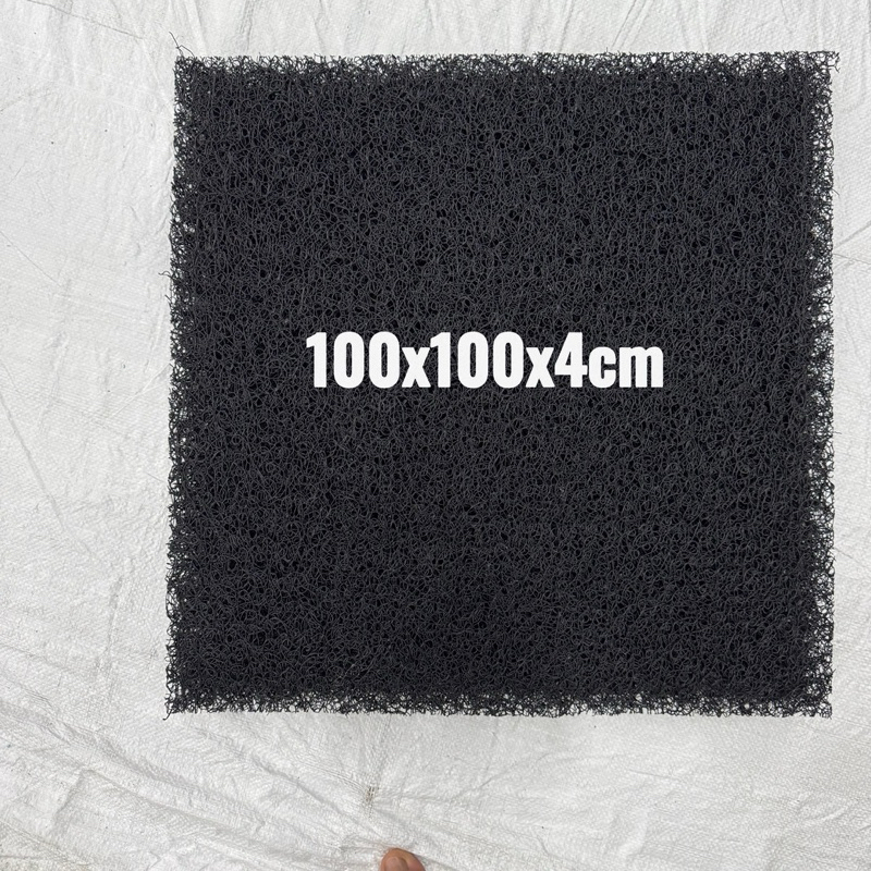 Jmat đen không keo loại, 100x100cm , 100cm x200cm dày 3,8cm vật liệu lọc hồ cá koi 2