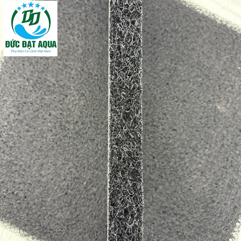 Jmat đen không keo loại 50x25cm 50x50cm, 50x100cm , 100cm x100cm dày 3,8cm vật liệu lọc hồ cá koi 6