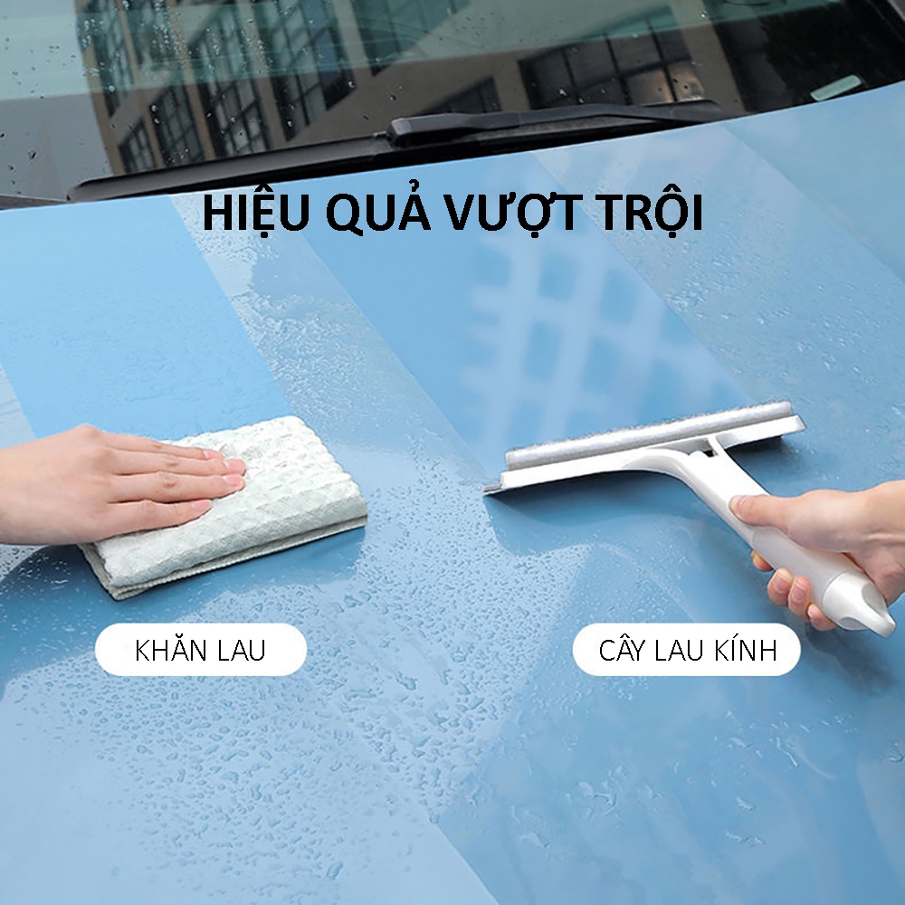 Cây gạt kính, gạt nước 3 trong 1,  làm sạch kính, lau kính ô tô,bàn bếp không để lại vệt nước