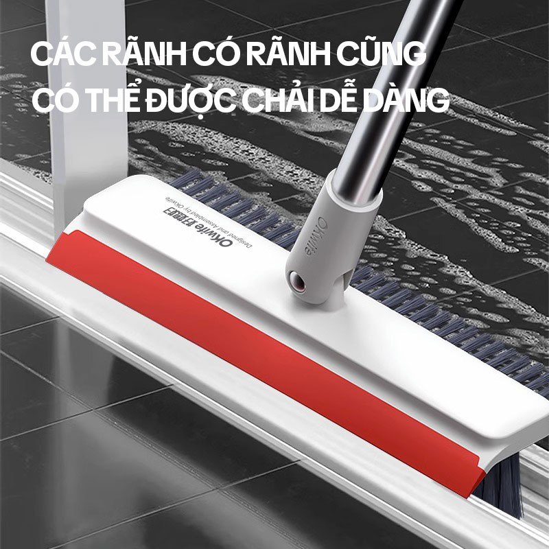 Ảnh Cây Chà Sàn Nhà Tắm OKwife AGW-3458 - Chổi Chà Sàn Và Gạt Nước 3 Trong 1, Chổi Cọ Nhà Vệ Sinh Thông Minh 4