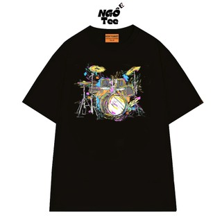 Áo Thun Trống Đa Sắc The Drum NGỐ TEE Chất Vải Cotton 75 Form Rộng Thoáng Mát