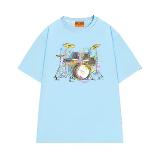 Áo Thun Trống Đa Sắc The Drum NGỐ TEE Chất Vải Cotton 75 Form Rộng Thoáng Mát