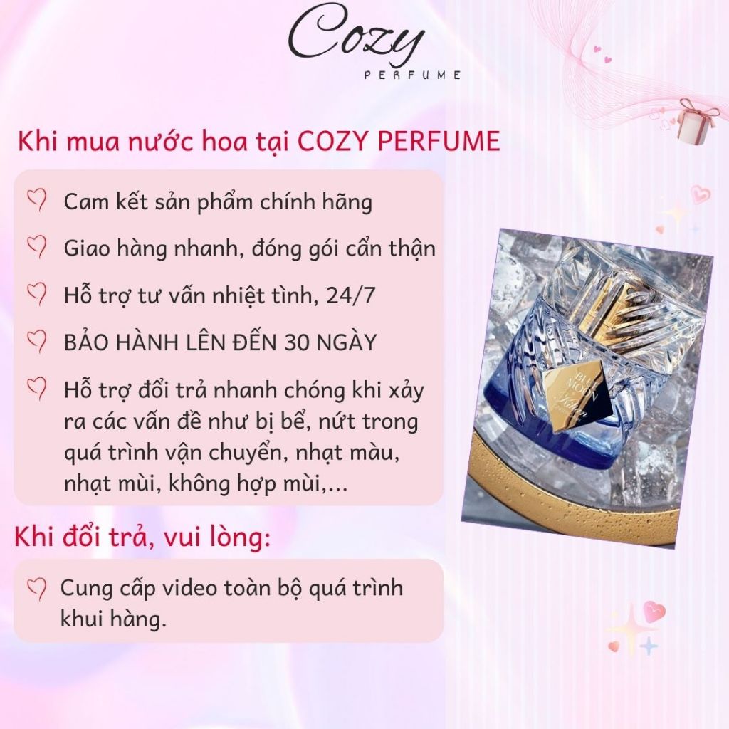 Nước hoa unisex Kilian Blue Moon Ginger Dash Chiết 5ml/10ml Hương thơm Tươi mát - Cozy Perfume