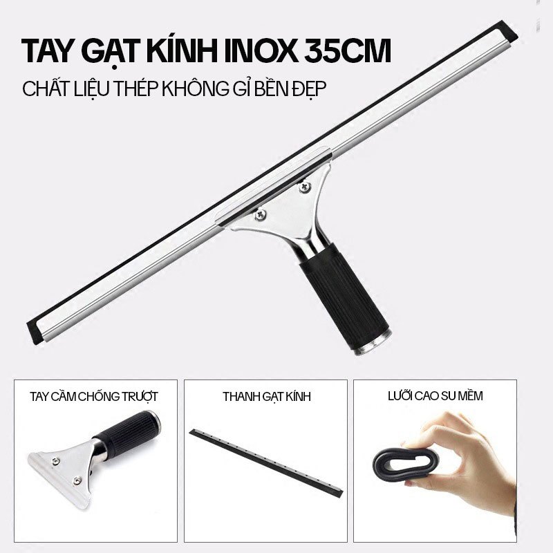 Ảnh Cây Gạt Kính Cầm Tay KITIMOP A35 - Cây Gạt Nước Cầm Tay, Gạt Kính Lau Kính Chuyên Dụng Cao Cấp 4