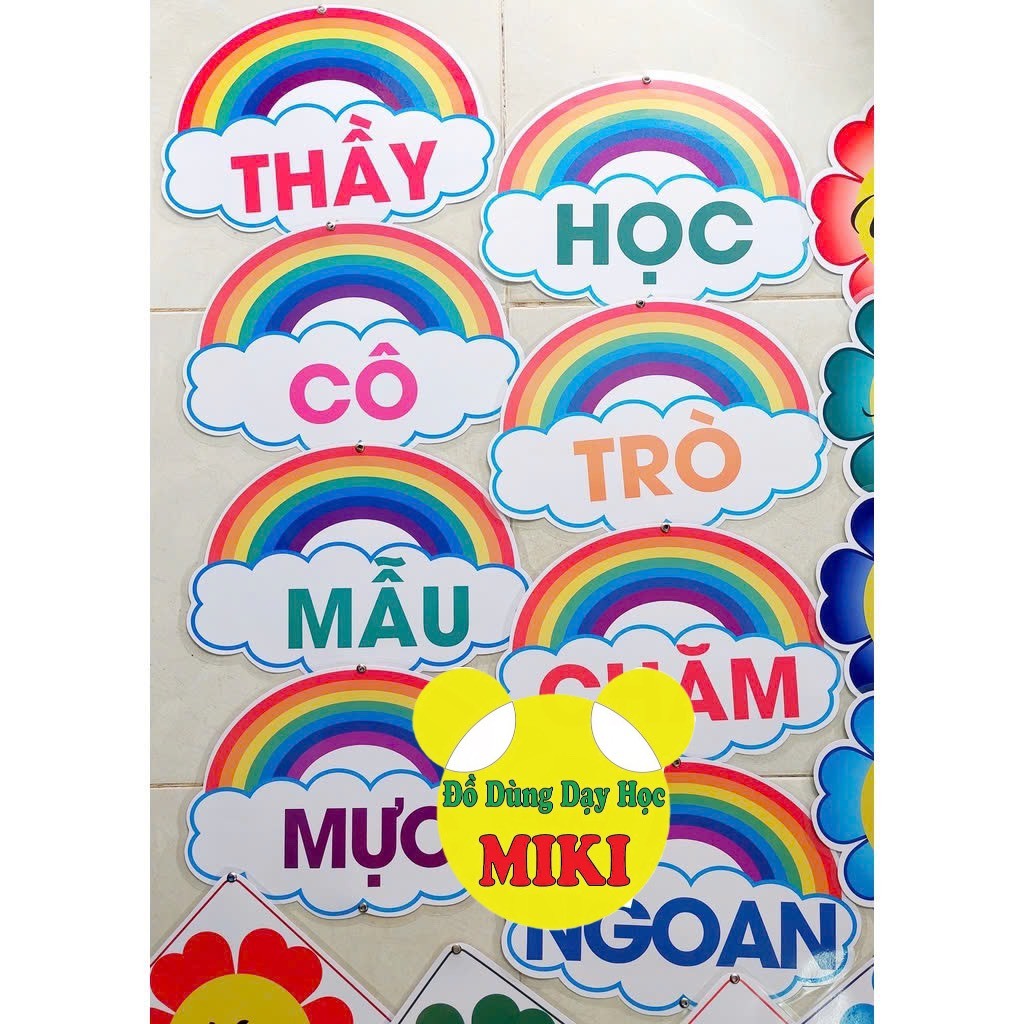KHẨU HIỆU TRANG TRÍ LỚP HỌC MẪU MỚI (Đồ Dùng Dạy Học Miki)
