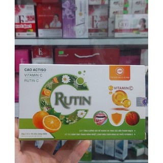 RutinC giúp bổ sung hàm lượng cao rutin và vitaminC giúp tăng đề kháng, tăng sức bền thành m.ạch, giảm nóng,nhiệt miệng