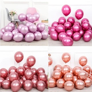 Sét 50 bóng bay siêu nhũ crome 10ing , bóng bay trang trí sinh nhật, sự kiện, cưới hỏi Yến Nhi Shop