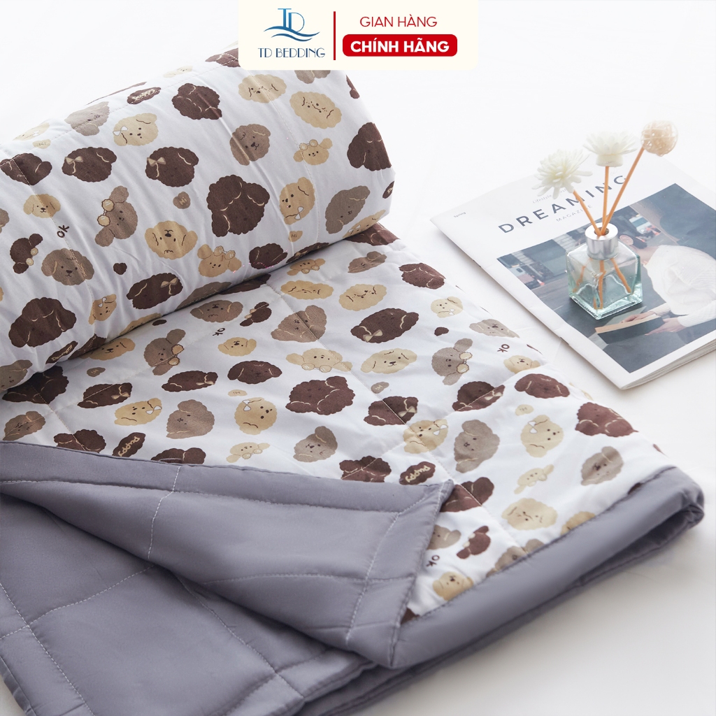 Chăn Hè Cotton Đũi Đậu Nành Hàn Quốc Kích Thước 2mx2m3 Mền Hè Đũi Siêu Mát Lạnh Mùa è