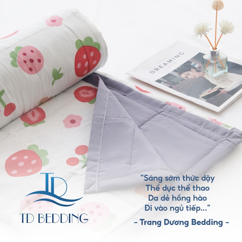 Chăn Hè Cotton Đũi Đậu Nành Hàn Quốc Kích Thước 2mx2m3 Mền Hè Đũi Siêu Mát Lạnh Mùa è