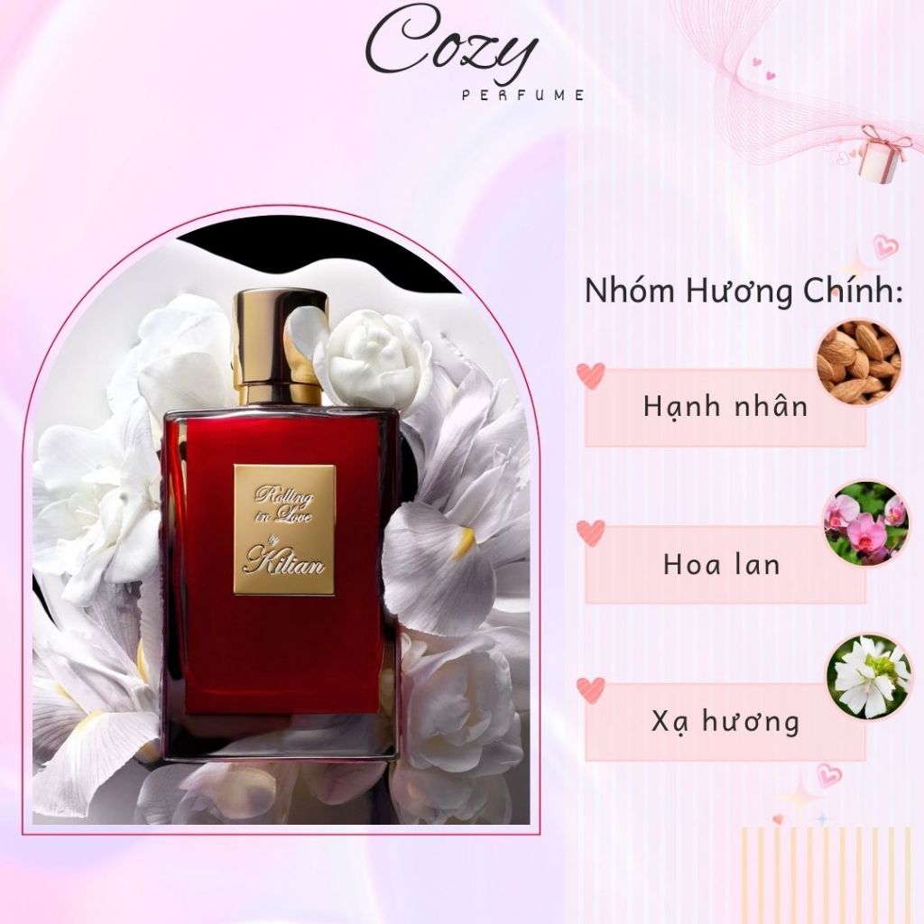 Nước hoa unisex Kilian Rolling In Love Chiết 5ml/10ml Hương thơm Quyến rũ, Sang trọng - Cozy Perfume