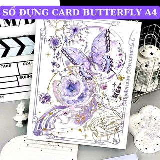 Sổ Còng A4 Bìa Binder Album To Đựng Card Ảnh Idol Butterfly VPBL27