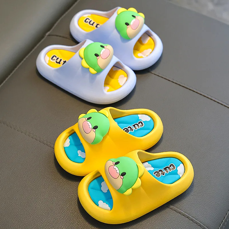 Dép bánh mì thời trang siêu mềm cho bé trai hình khủng long 3D siêu đẹp