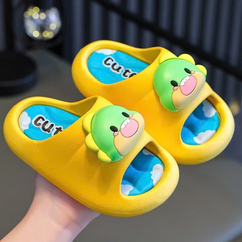 Dép bánh mì thời trang siêu mềm cho bé trai hình khủng long 3D siêu đẹp