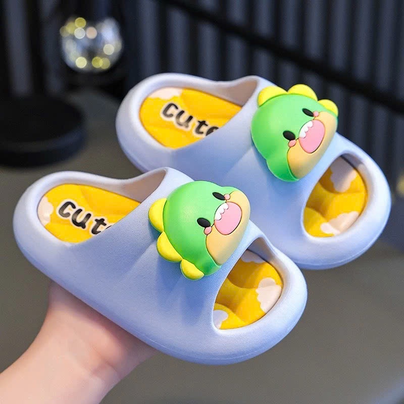 Dép bánh mì thời trang siêu mềm cho bé trai hình khủng long 3D siêu đẹp