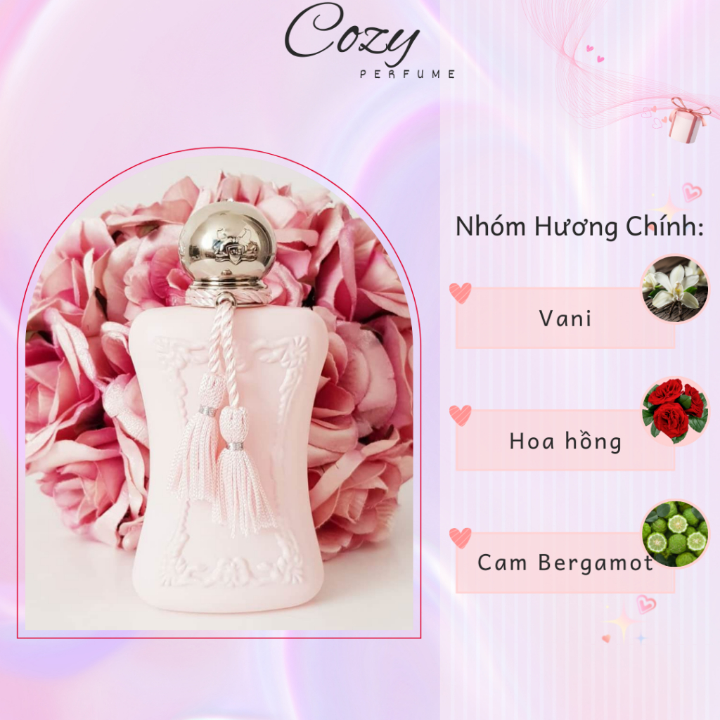 Nước hoa nữ Parfums de Marly Delina Exclufif Chiết 5ml/10ml Hương thơm Quyến rũ - Cozy Perfume