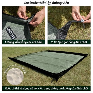 Lysin thảm lót cắm trại dã ngoại ngoài trời du lịch picnic ngăn gió ngăn côn trùng ngăn dị vật tấm lót thảm tập bò
