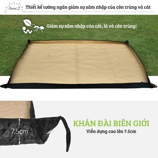 Lysin thảm lót cắm trại dã ngoại ngoài trời du lịch picnic ngăn gió ngăn côn trùng ngăn dị vật tấm lót thảm tập bò