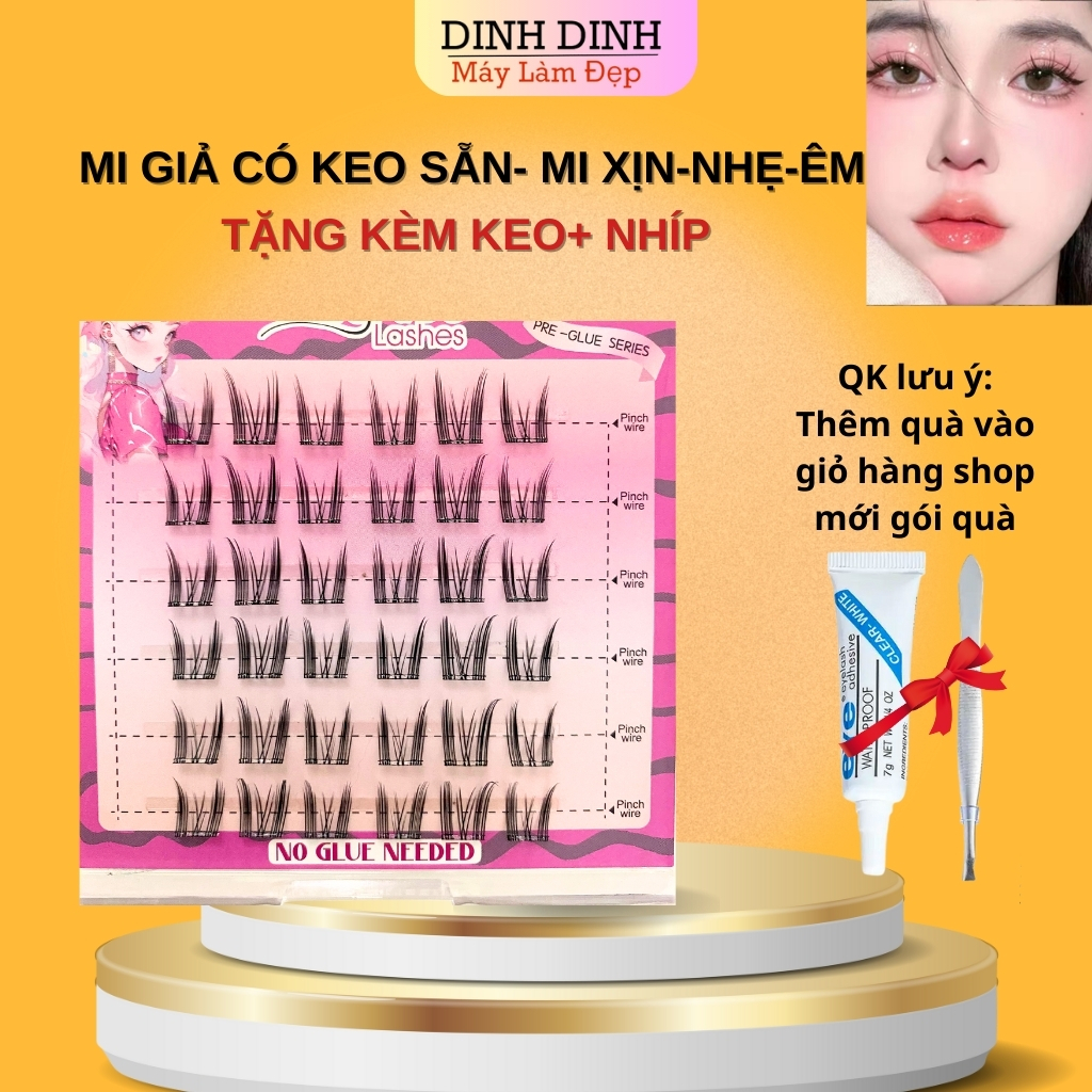 Mi giả có keo sẵn , Lông mi giả tự nhiên, Mi tai thỏ, Mi anime, Mi thỏ ...