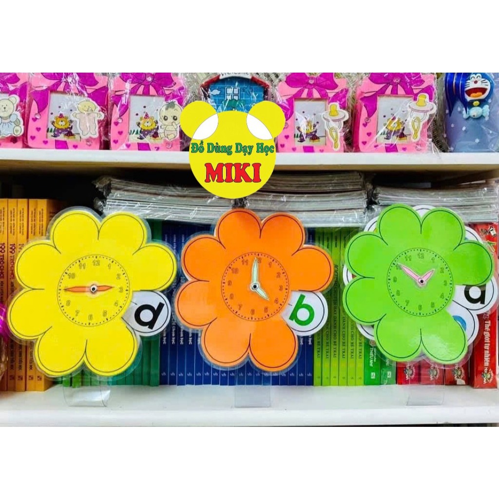 Hoa xoay đồng hồ đáp án đa năng - màu ngẫu nhiên (Đồ Dùng Dạy Học MIKI)