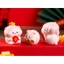 Set heo tài lộc - set 4 chú heo trang trí bàn làm việc, decor taplo xe hơi, ô tô, dán đỉnh màn hình, quà tặng