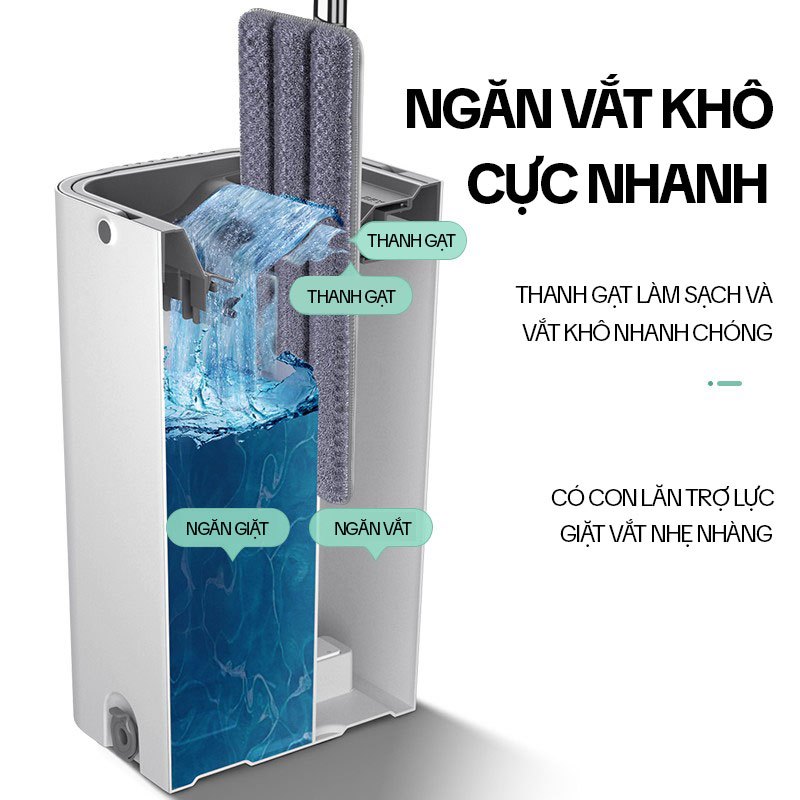 Ảnh Miếng Lau Nhà Thay Thế KITIMOP C6 PLUS-PRO - Bông Lau Nhà Thay Thế 33X12CM, Giẻ Lau Nhà Microfiber Thấm Hút Tốt 4