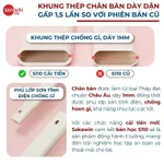 [BẢN ĐẶC BIỆT] Bộ bàn học chống gù thông minh Sakawin S110 mới Nâng cấp bánh xe chân bàn Phiên bản màu kem đặc biệt — ảnh 4