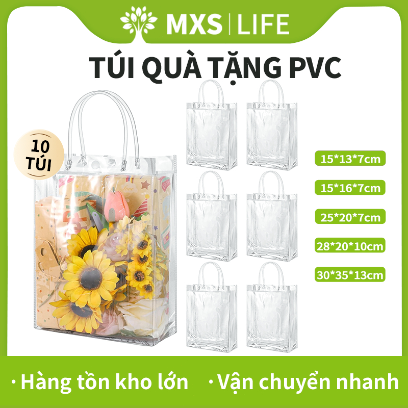 Túi xách mua sắm bằng nhựa PVC trong suốt chống thấm nước cao cấp tiện ...