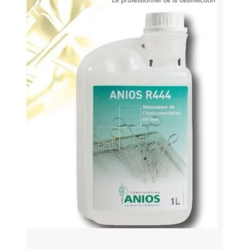 Dung dịch Anios R444 làm sáng bóng dụng cụ kim loại và loại bỏ những vết mờ ố, rỉ sét