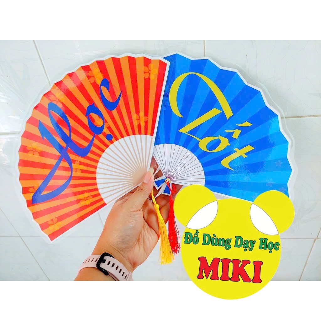 KHẨU HIỆU MẪU QUẠT - TRANG TRÍ LỚP (Đồ Dùng Dạy Học Miki)
