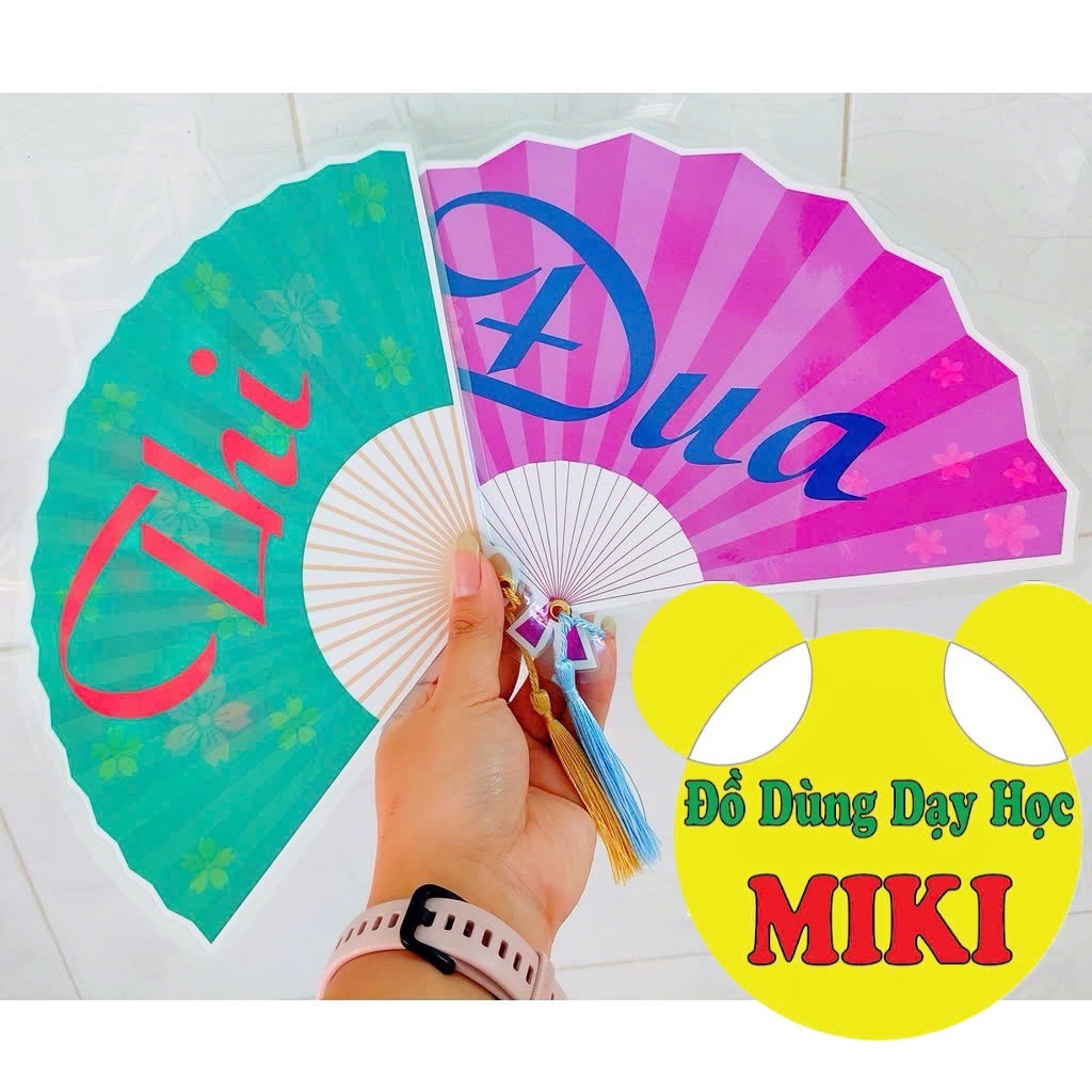 KHẨU HIỆU MẪU QUẠT - TRANG TRÍ LỚP (Đồ Dùng Dạy Học Miki)