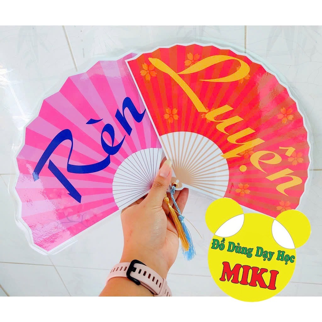 KHẨU HIỆU MẪU QUẠT - TRANG TRÍ LỚP (Đồ Dùng Dạy Học Miki)