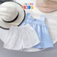 Set Bộ Cho Bé Gái Đi Biển Áo Sát Nách Dáng Baby Kèm Quần Short Chất Cotton Mềm Mại Cho Bé