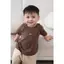 Áo Thun Raplang Cotton Thêu Chữ Mềm Mại Thoải Mái Cho Bé Trai Bế Gái Obebi A431