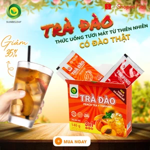 Trà Đào Sunbeleaf - Có Đào Thật, Các Quán Ngon Hay Dùng