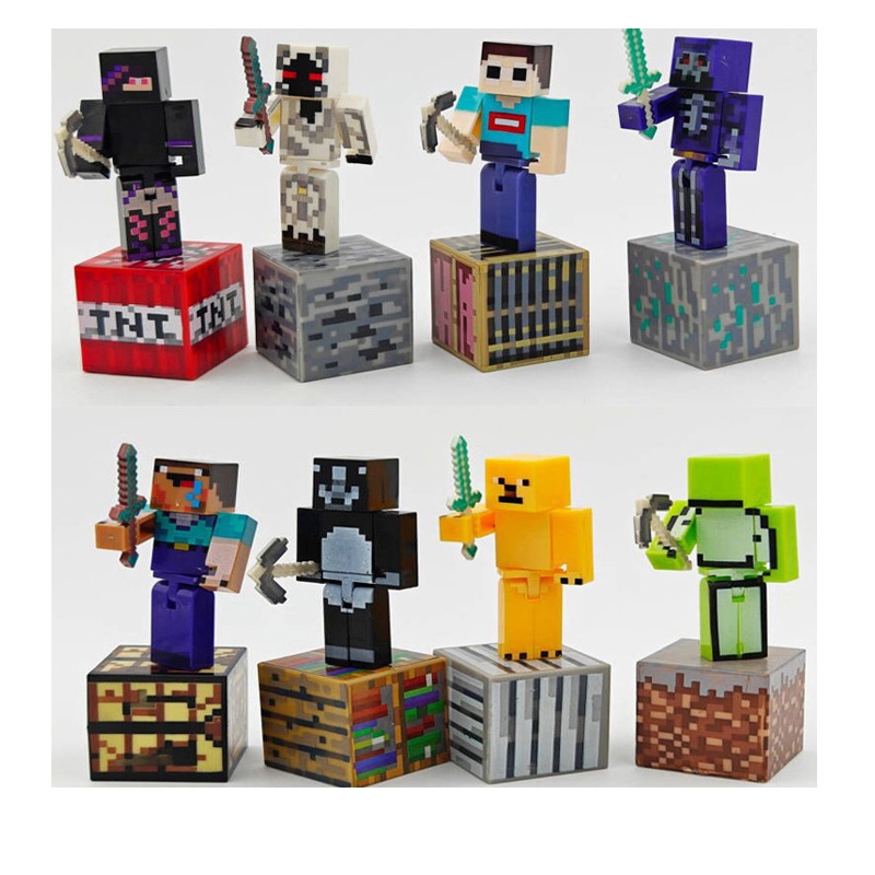 Minecraft đồ chơi mô hình nhân vật minecraft chọn ngẫu nhiên | Shopee ...
