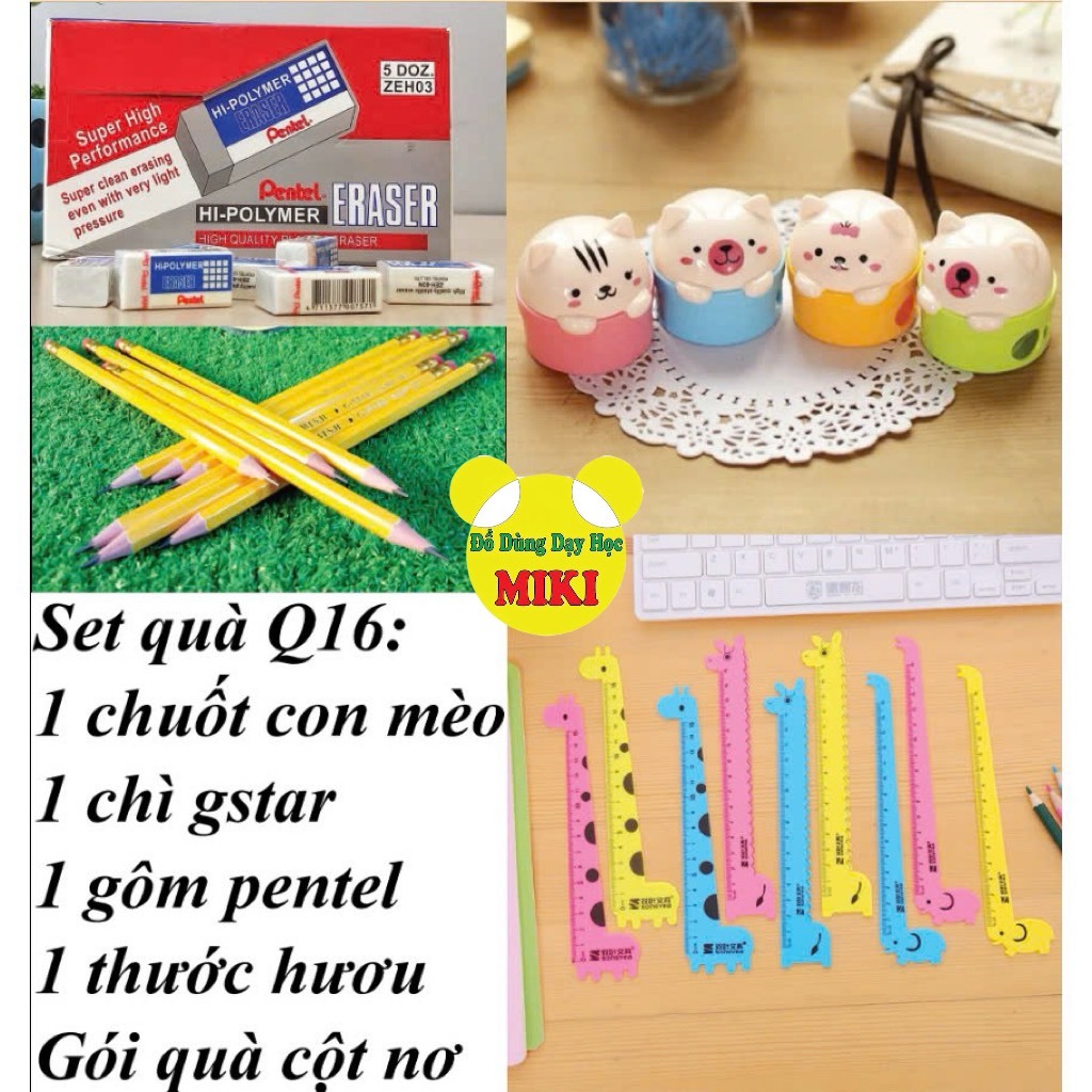 SET QUÀ GIÁ RẺ TỪ 10K ĐẾN 20K, PHẦN THƯỞNG HỌC SINH (Đồ dùng dạy học Miki)