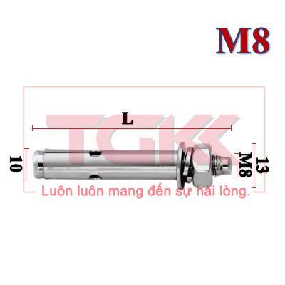 Bulong nở (nở rút) inox 304 M8 | Shopee Việt Nam