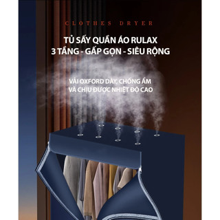 Tủ Sấy Quần Áo Rulax Ẩm,Mốc Quần Áo,Mưa,Nồm Không Còn Là Nỗi Lo [Bảo Hành 12 Tháng]