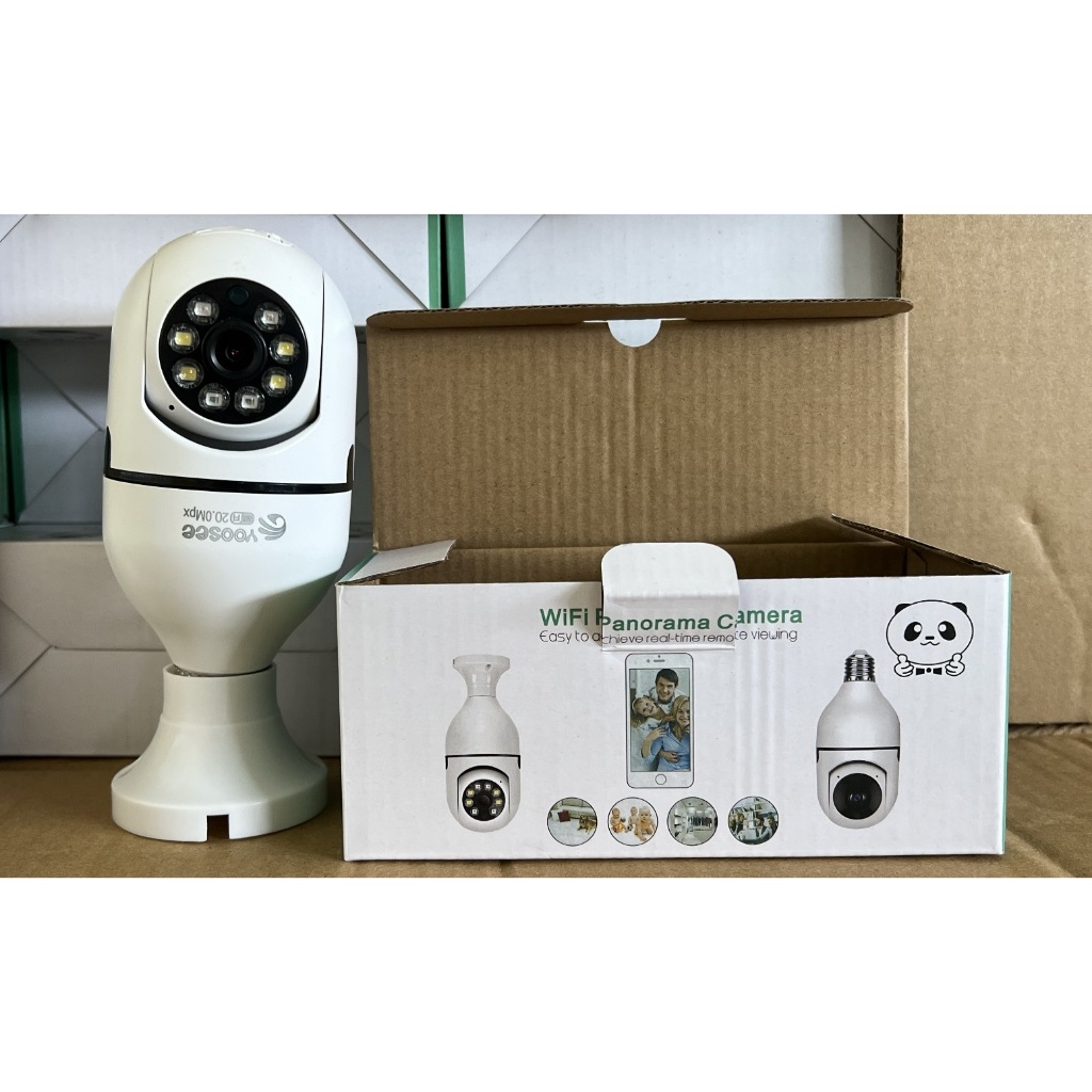 (Lỗi 1 đổi 1) Camera Yoosee MODEL 2026 bóng đèn thế hệ mới 20.0MP - xoay 360 độ, xem đêm có màu mẫu mới nhất 2025