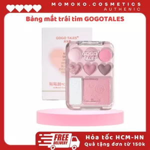 Bảng Phấn Mắt Kèm Highlight Và Má Hồng 3in1 GOGO TALES Trái Tim CAT THEME SERIES GT609