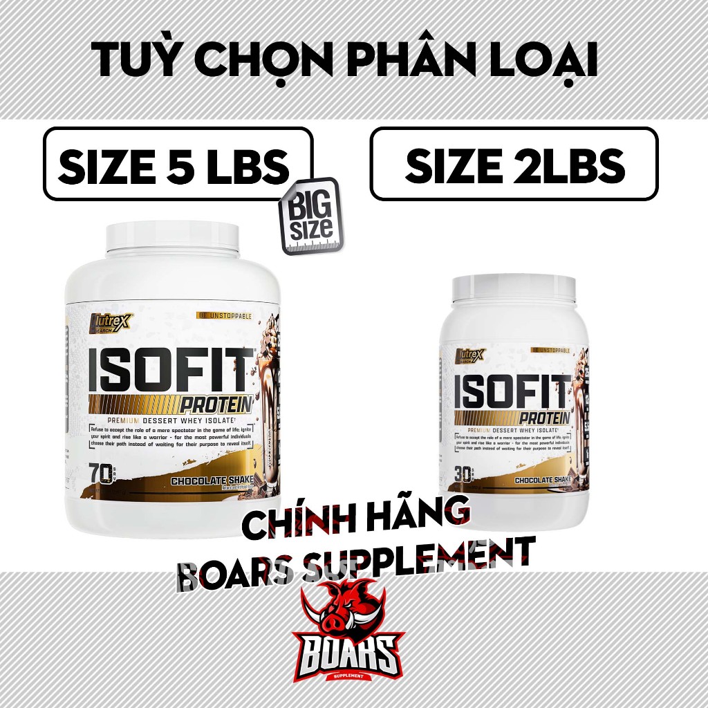 NUTREX ISOFIT WHEY PROTEIN ISOLATE - SỮA WHEY ISOLATE ISO FIT HỖ TRỢ TĂNG CƠ VÀ PHỤC HỒI CƠ BẮP