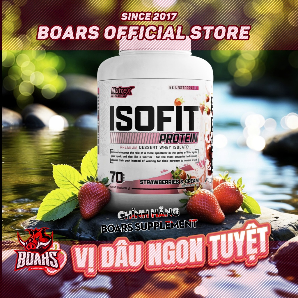 NUTREX ISOFIT WHEY PROTEIN ISOLATE - SỮA WHEY ISOLATE ISO FIT HỖ TRỢ TĂNG CƠ VÀ PHỤC HỒI CƠ BẮP