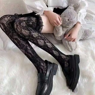 Tất Ren Lưới Boot Đùi Ngọt ngạo Dễ Thương-Tất Lotia Phù Hợp Giày Oxfox